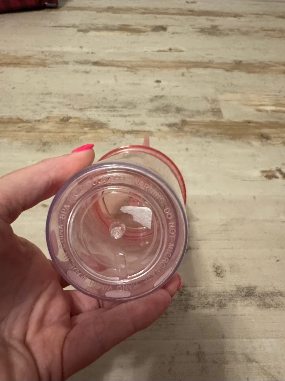 Hope Polka Dot Pink Acrylic Tumbler with Straw